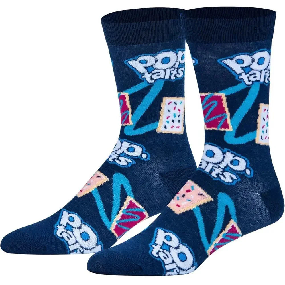 Odd Sox Unisex Pop Tarts Breakfast Snack Novelty Crew Socks Blue Classic Retro
